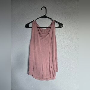 Dip Pink Sleeveless Relaxed Tank Top